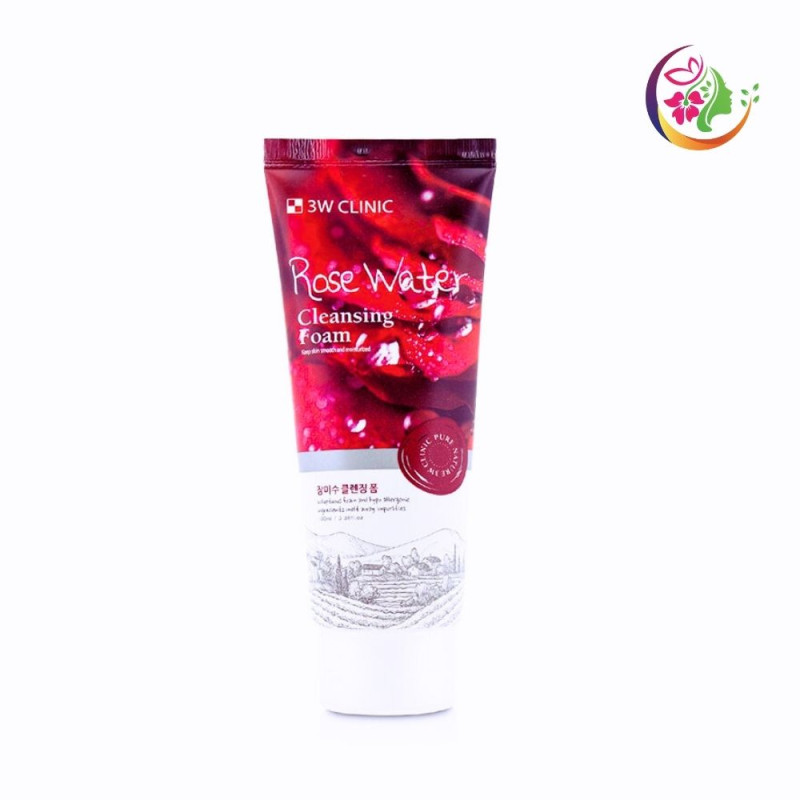 3W Clinic Rose Cleansing Foam (100ml)
