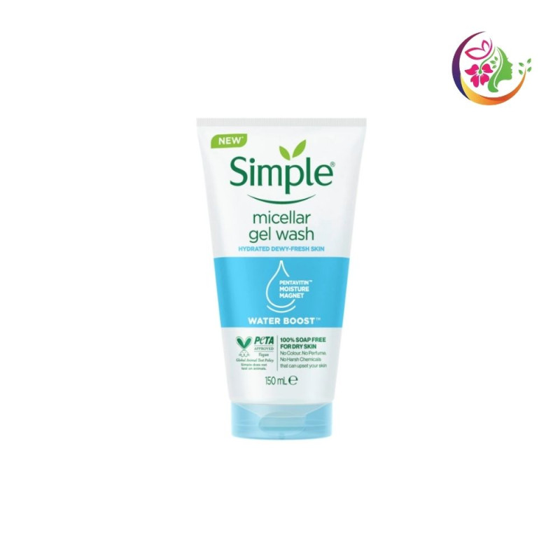 Simple Water Boost Micellar Facial Gel Wash (150ml)