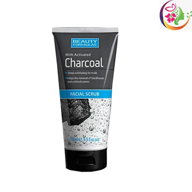 Beauty Formulas - Activated Charcoal Facial Scrub - (150ml)