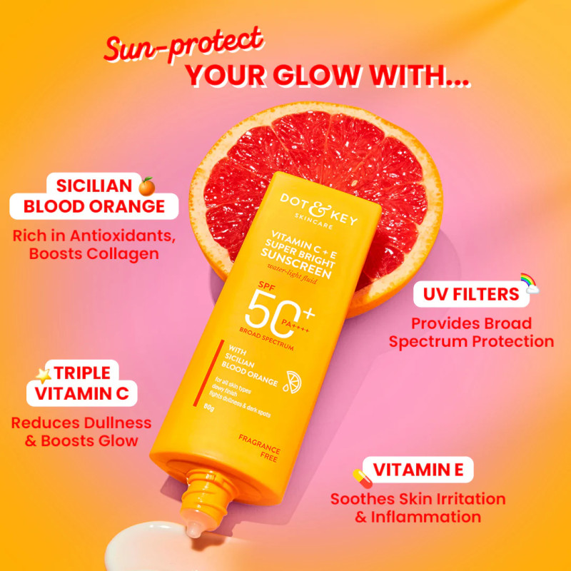 Dot & Key Vitamin C + E Super Bright Sunscreen SPF 50 PA++++