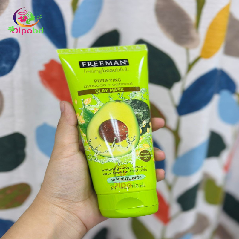 FREEMAN feelingbeautiful.  PURIFYING avocado + oatmeal CLAY MASK